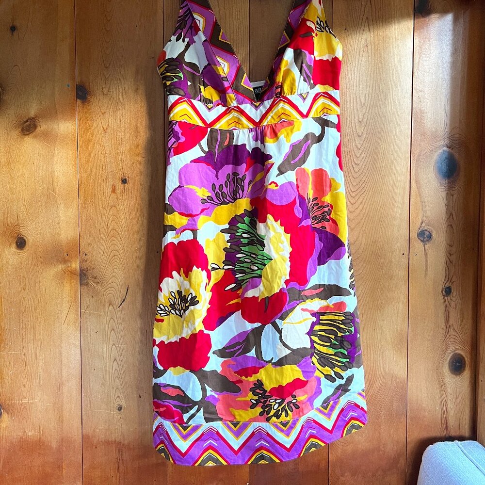 CLOSE OUT SALE: a.n.a. Brand Bright Colored Floral Tank Dress - Size 4